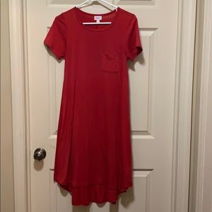 LuLaRoe XXS red Carley dress